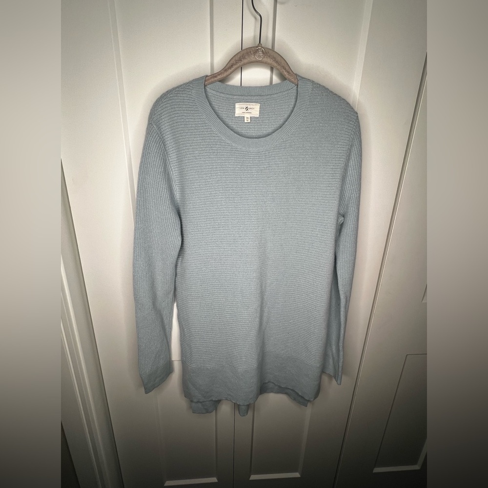 🚫SOLD🚫 Lou & Grey Soft Blue 100% Cashmere Sweater Women's Size Medium